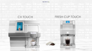 two soft pods machines, CX Touch and Fresh Cup Touch